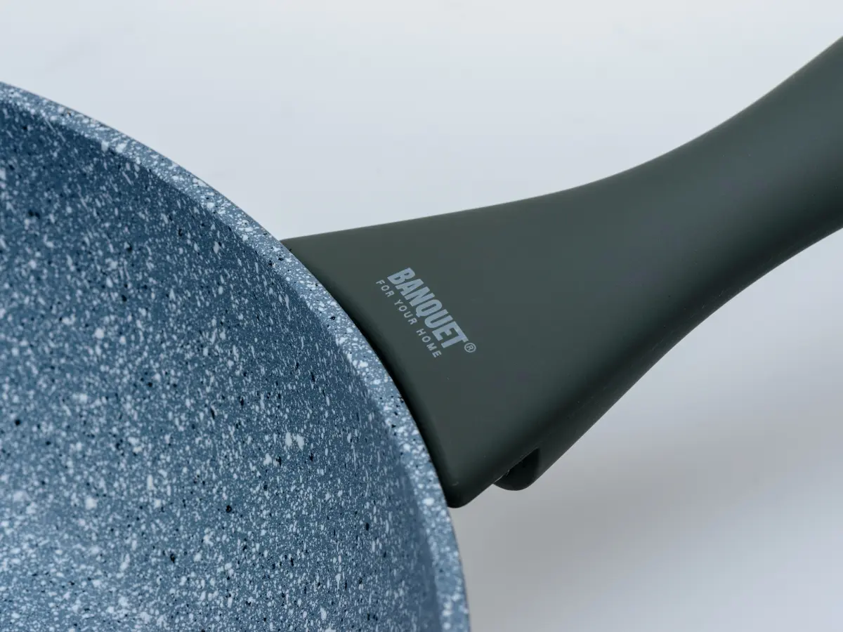 СКОВОРОДА алюминиевая антипригарная с гранитной крошкой "Granite Grey" 28 см  Banquet 72087