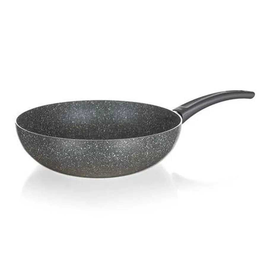СКОВОРОДА алюминиевая антипригарная с гранитной крошкой "Granite PR WOK" 28 см  Banquet 73691
