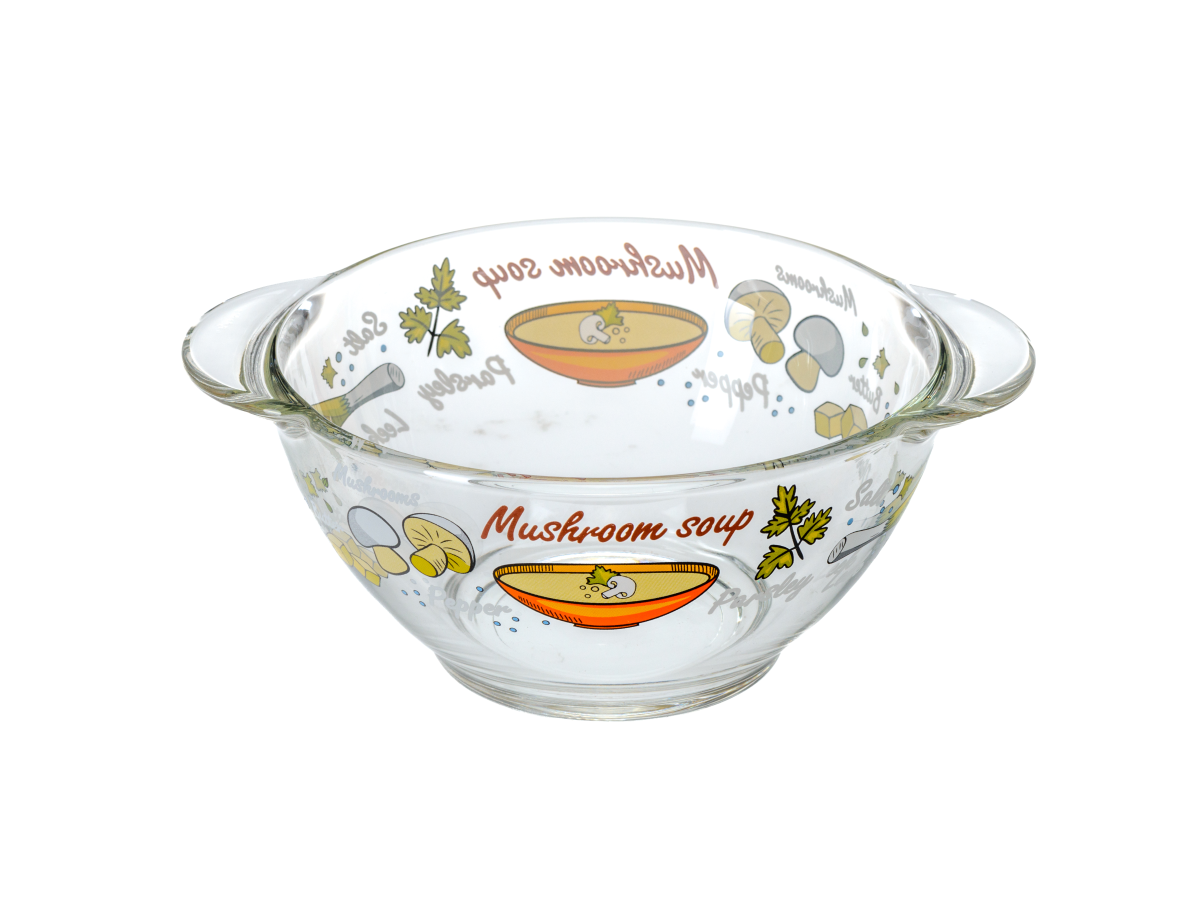 БУЛЬОННИЦА стеклянная "Вкусный супчик" 560 мл  Luminarc 98603