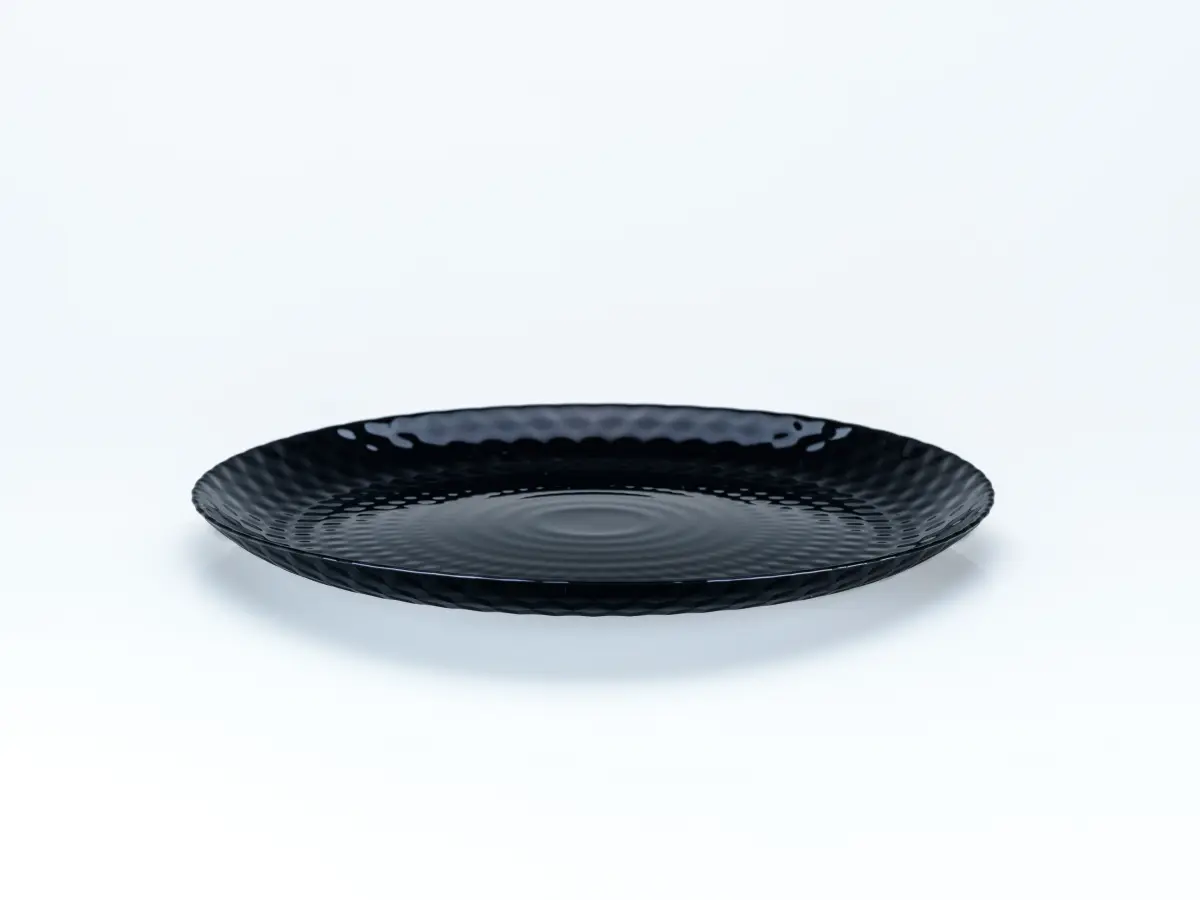 ТАРЕЛКА МЕЛКАЯ стеклокерамическая "Pampille Black" 25 см  Luminarc 104264