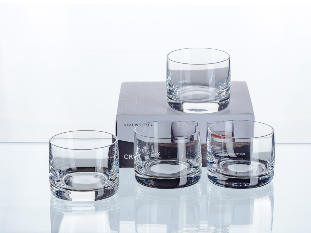 НАБОР СТАКАНОВ стеклянных "Neat Whisky" 4 шт. 110 мл/5,5 см  Crystalex 108169