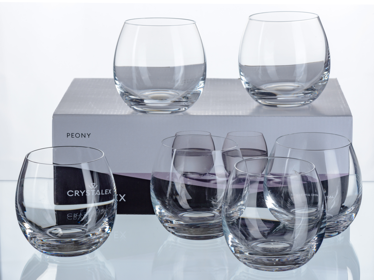 НАБОР СТАКАНОВ стеклянных "Peony" 6 шт. 290 мл/9 см  Crystalex 108150