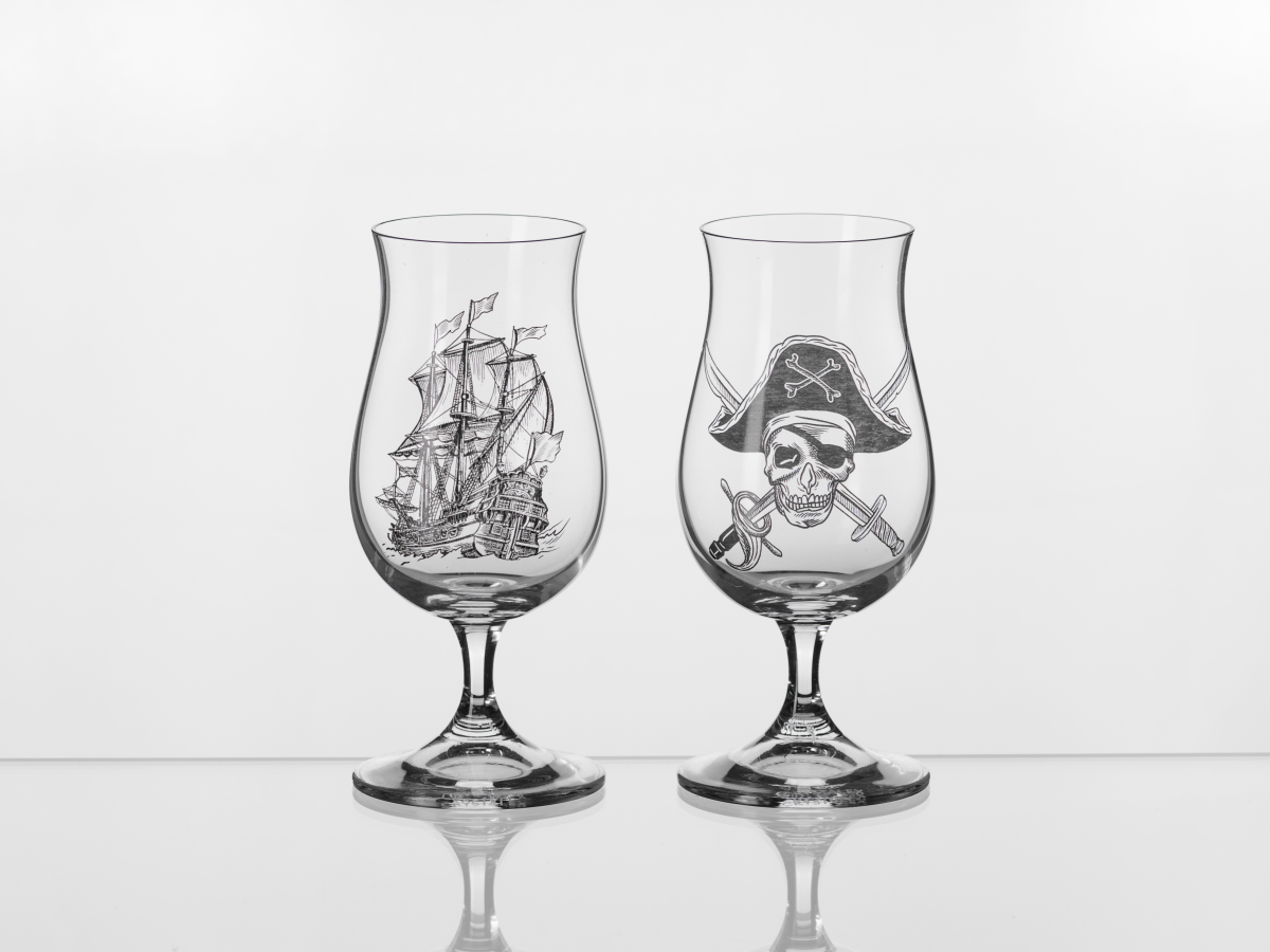 НАБОР БОКАЛОВ стеклянных "Bucaneer rum" 2 шт. 190 мл/15 см  Crystalex 106523