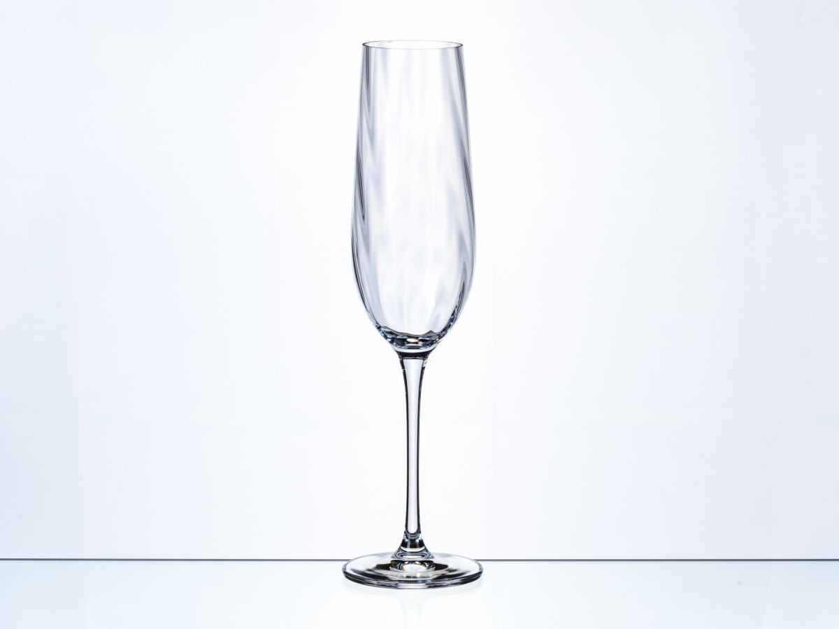 НАБОР БОКАЛОВ ДЛЯ ШАМПАНСКОГО стеклянных "Uria Optic" 6 шт. 270 мл   109467