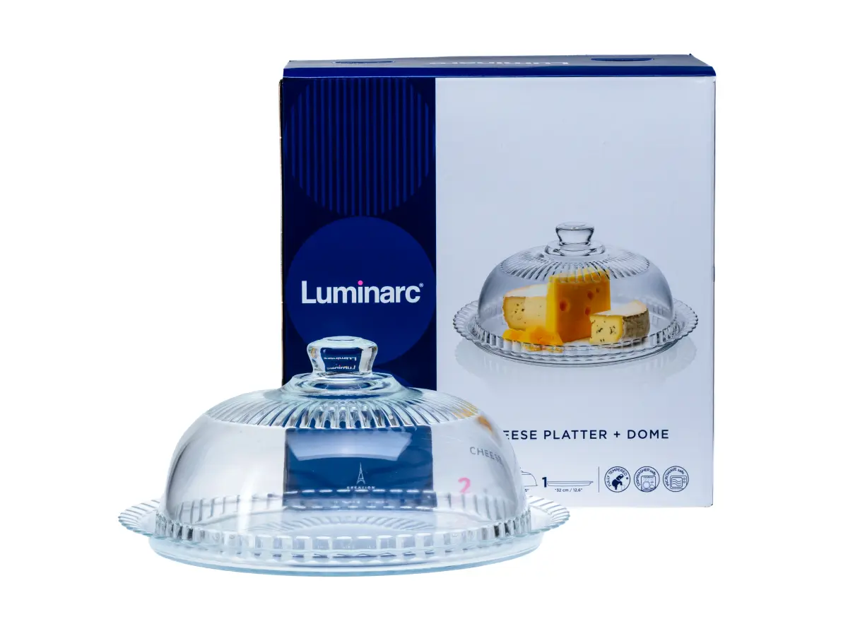 БЛЮДО стеклянное с крышкой 32*16 см  Luminarc 108113