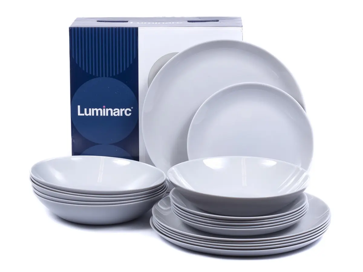 НАБОР ТАРЕЛОК стеклокерамических "Diwali granit" 18 шт. 19/20/25 см  Luminarc 89514