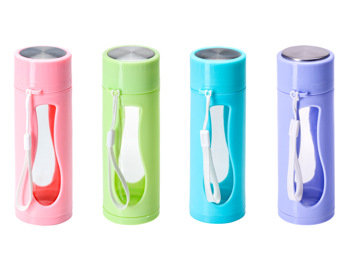 БУТЫЛКА стекло/пластмасса для питья "Чистая" 360 мл/18 см   108460