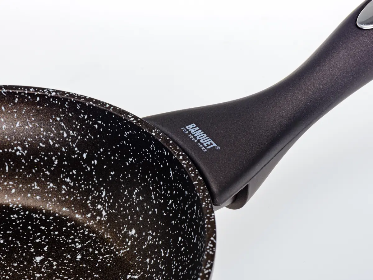 СКОВОРОДА алюминиевая антипригарная с гранитной крошкой "Premium Granite Dark Brown" 20 см   108268