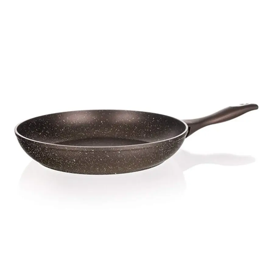 СКОВОРОДА алюминиевая антипригарная с гранитной крошкой "Premium Granite Dark Brown" 28 см  Banquet 78072
