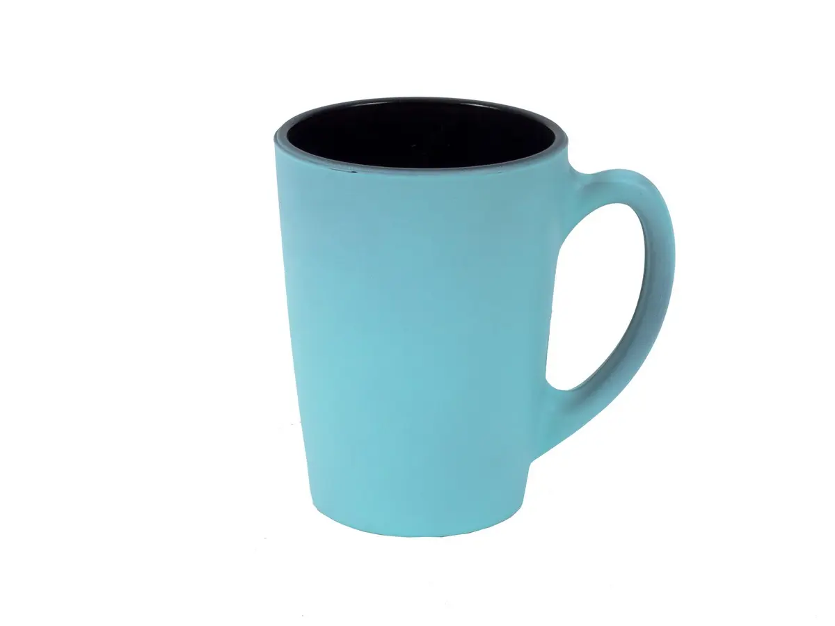 КРУЖКА стеклокерамическая "Alix Black/Light Turquoise" 320 мл   101364