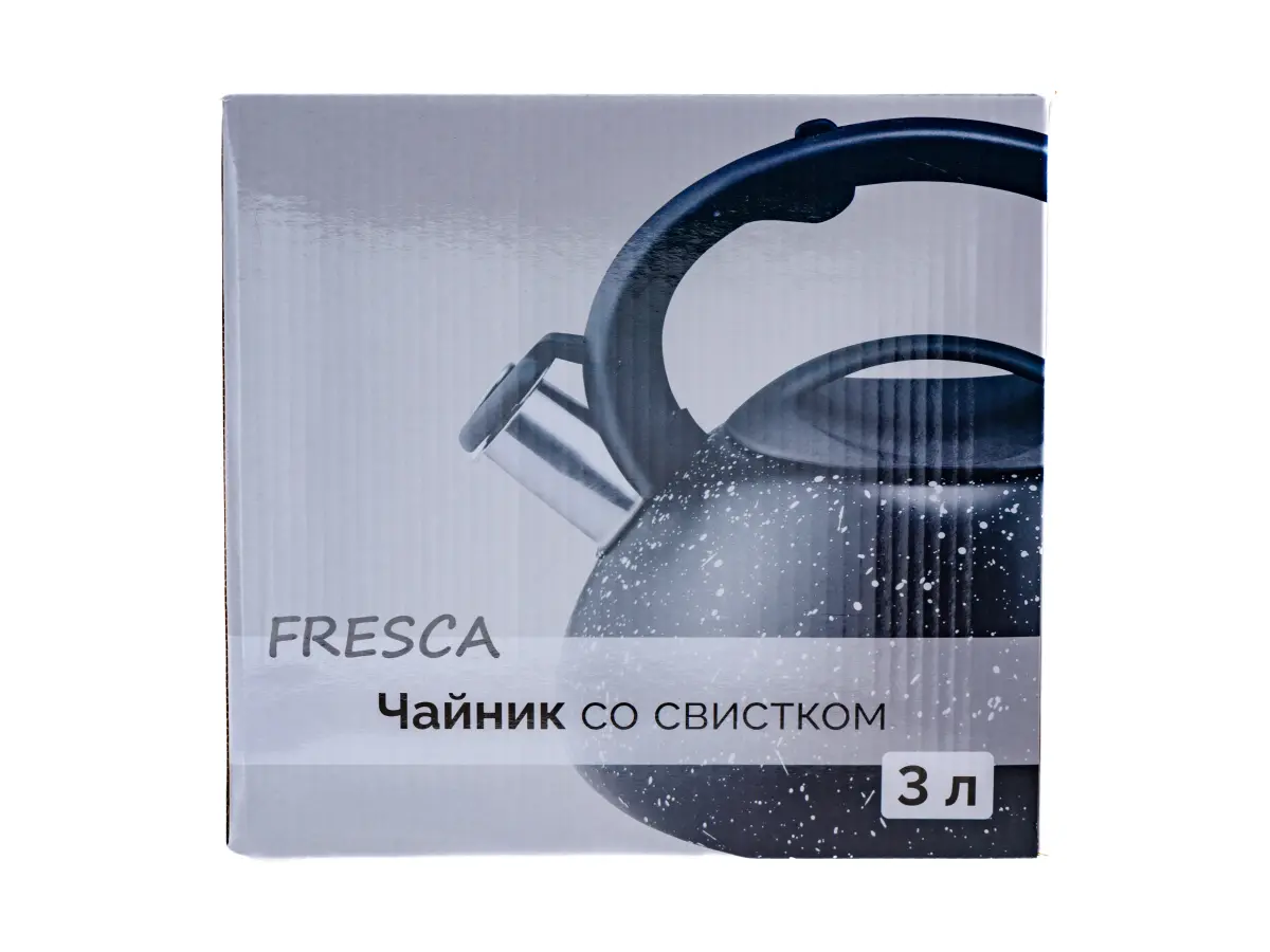 ЧАЙНИК металлический со свистком и пластмассовой ручкой 3 л  Home Line 85672