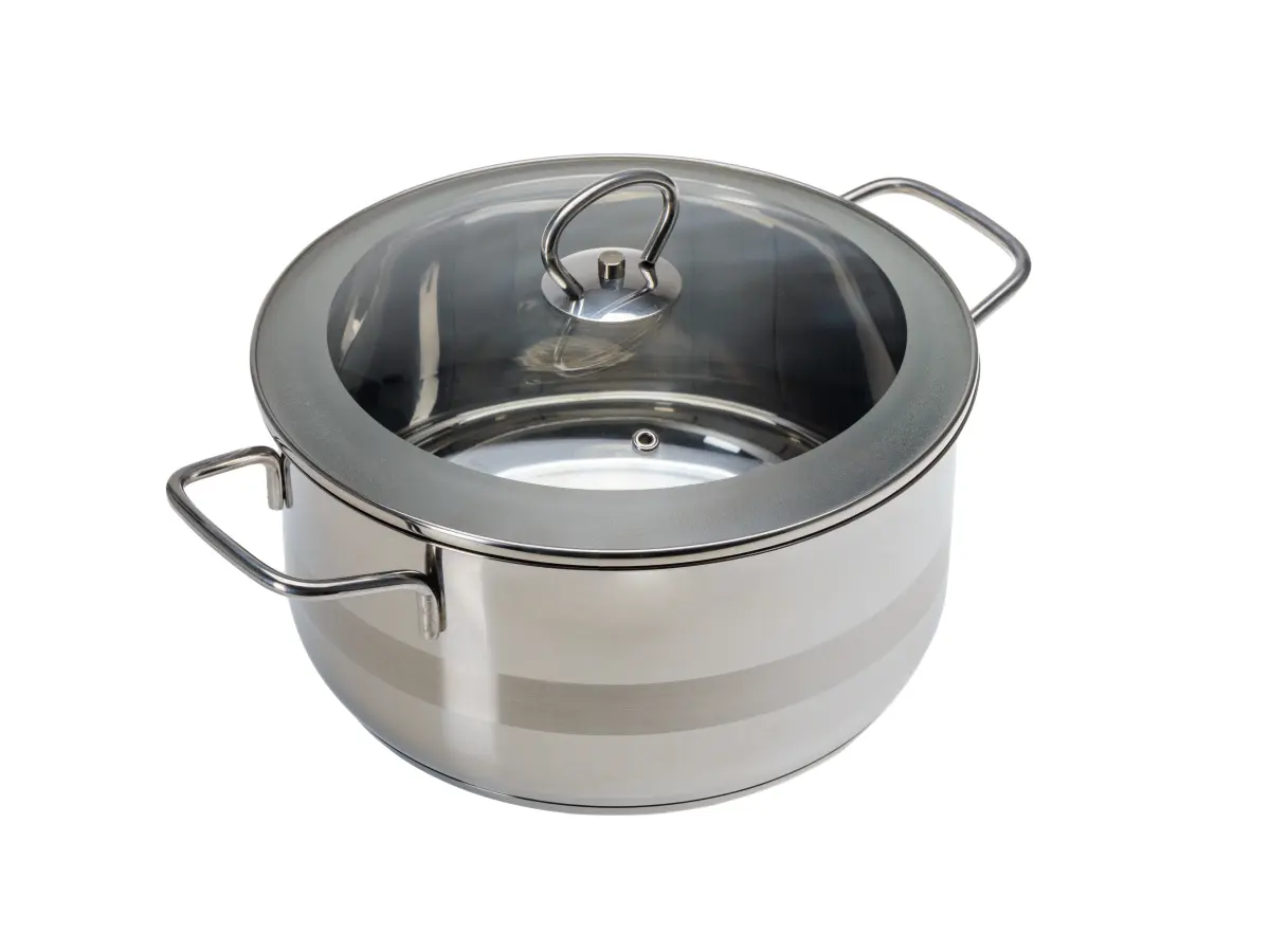 КАСТРЮЛЯ из нержавеющей стали с крышкой "Matte Line" 5 л/21 см  Banquet 50818