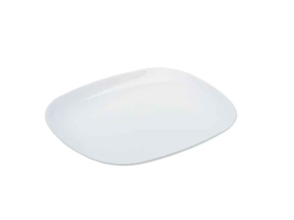 ТАРЕЛКА МЕЛКАЯ стеклокерамическая "Sweet Line White" 28*23 см   108414