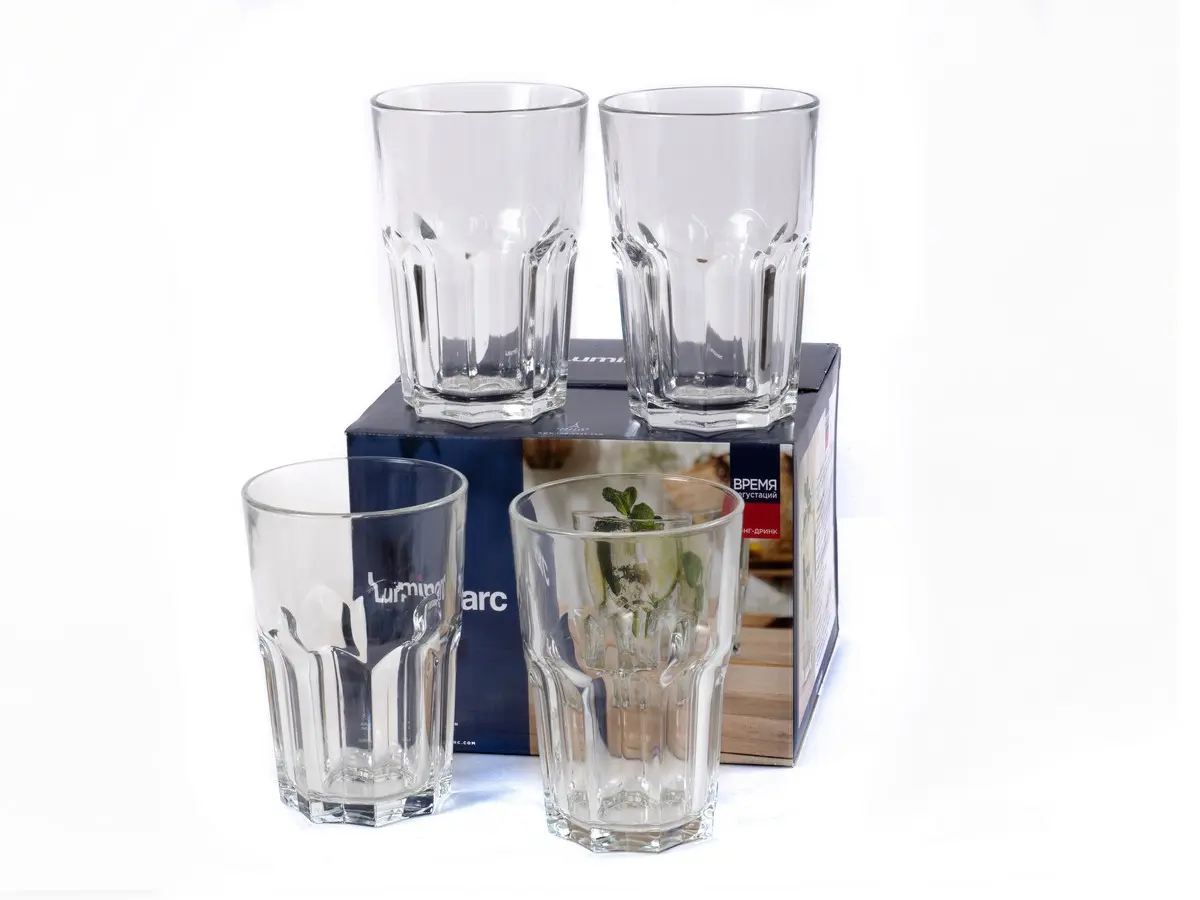 НАБОР СТАКАНОВ стеклянных "Tasting time. Long-drink" 4 шт. 420 мл  Luminarc 101764