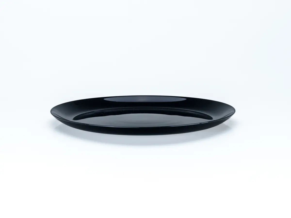 ТАРЕЛКА МЕЛКАЯ стеклокерамическая "Diwali black" 25 см  Luminarc 87841
