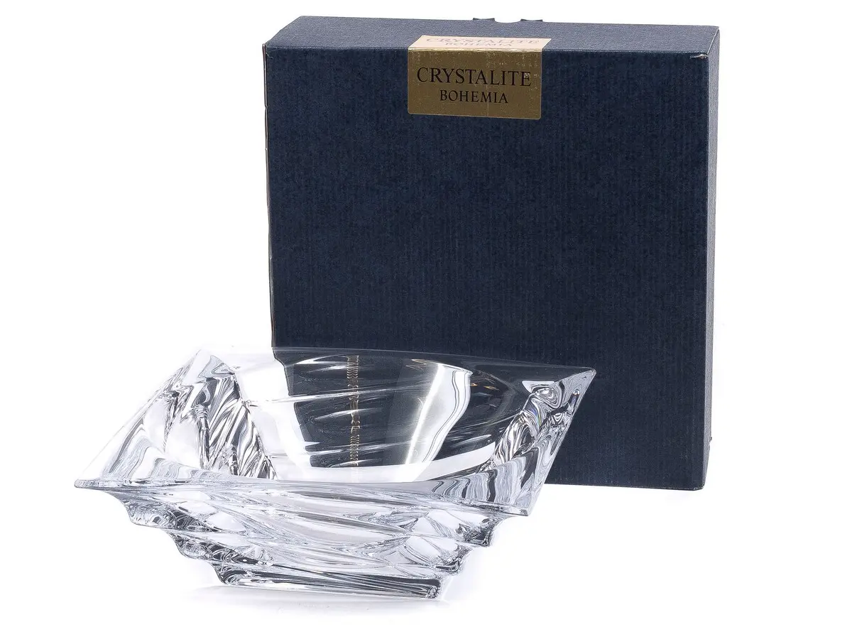САЛАТНИК стеклянный "CASABLANCA" 28 см  Crystalite Bohemia 96055