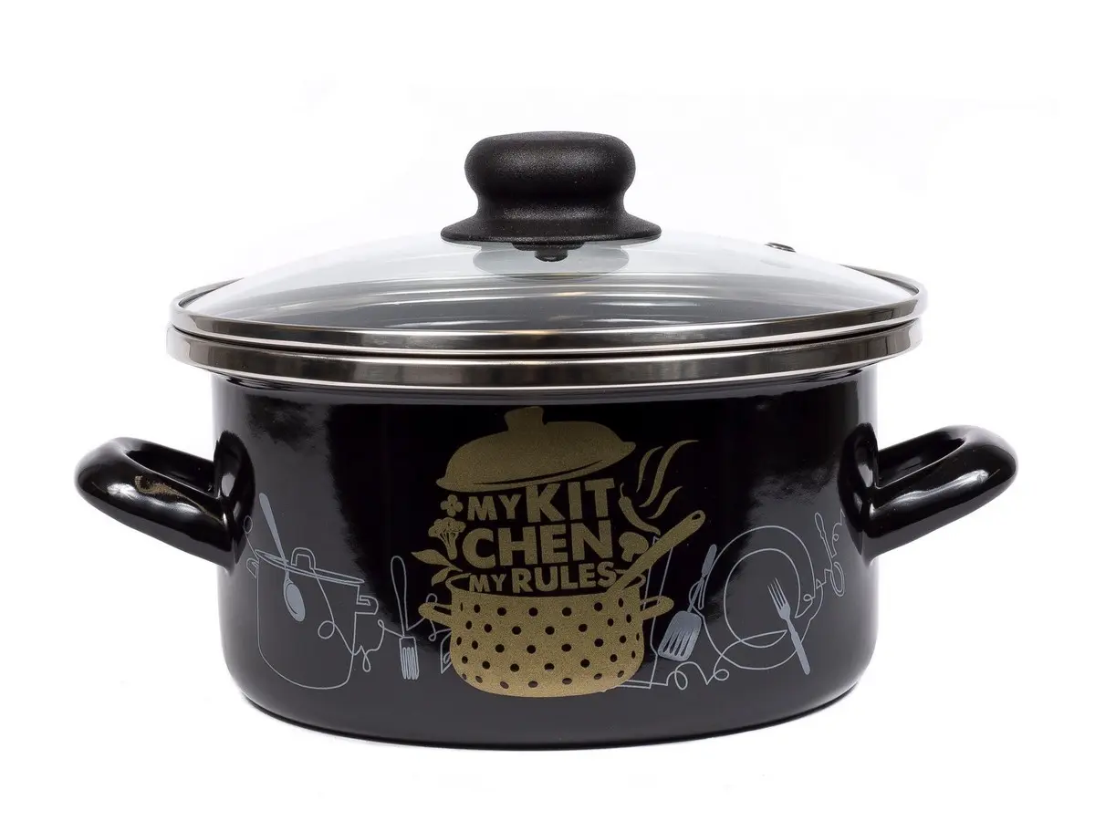 КАСТРЮЛЯ металлическая эмалированная "Моя кухня" 2,5 л  Omelia 99976
