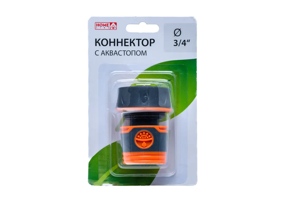 КОННЕКТОР ДЛЯ ШЛАНГА пластмассовый d3/4"   107698