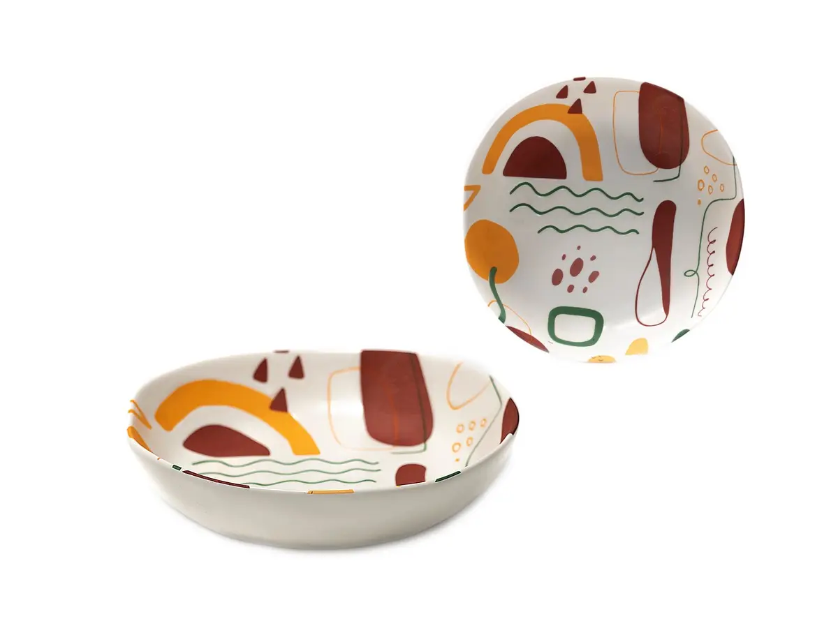 ТАРЕЛКА ГЛУБОКАЯ керамическая "Picasso" 20 см   105849