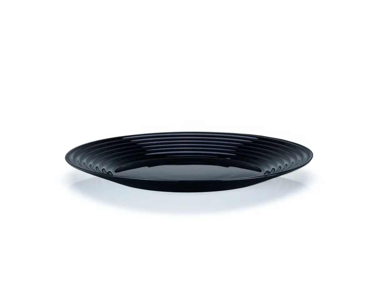 ТАРЕЛКА МЕЛКАЯ стеклокерамическая "Harena Black" 25 см  Luminarc 78346