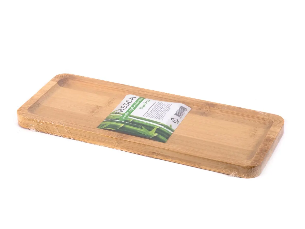 БЛЮДО СЕРВИРОВОЧНОЕ бамбуковое 28*11*1,5 см  Fresca 101465