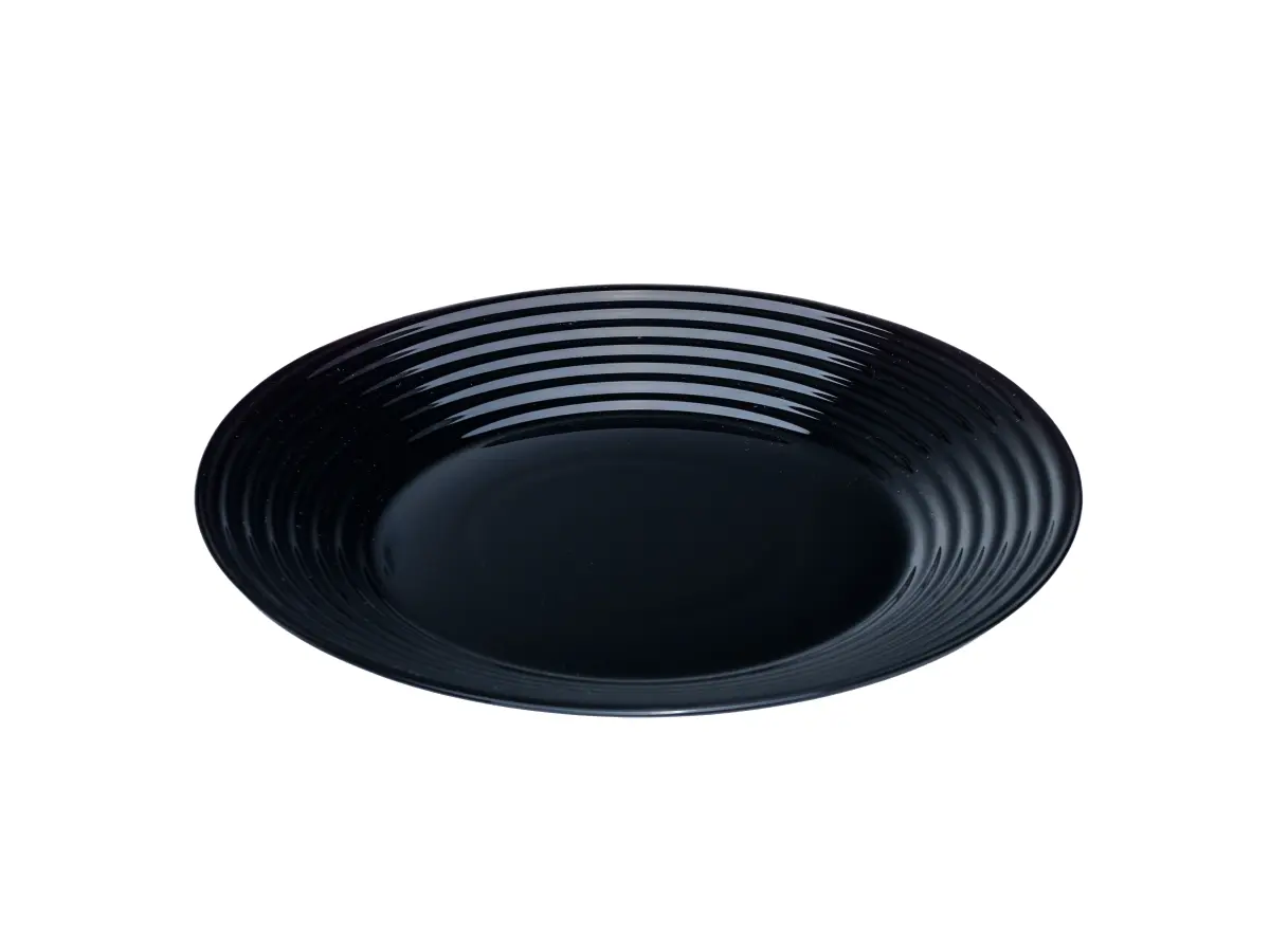 ТАРЕЛКА МЕЛКАЯ стеклокерамическая "Harena Black" 25 см  Luminarc 78346