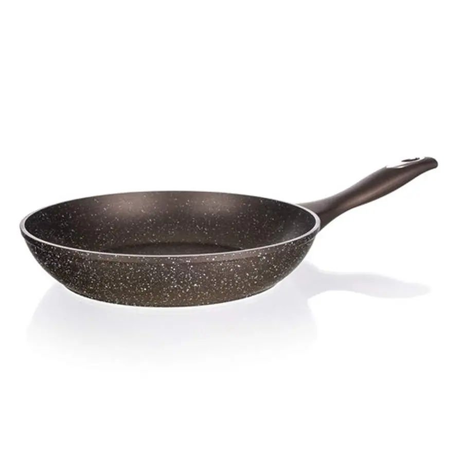 СКОВОРОДА алюминиевая антипригарная с гранитной крошкой "Premium Granite Dark Brown" 24 см  Banquet 78071