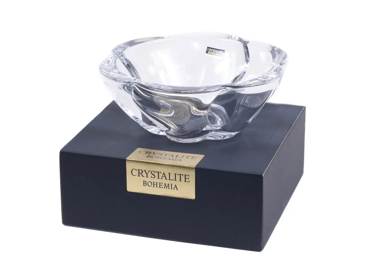 САЛАТНИК стеклянный "BARLEY" 20*7,5 см  Crystalite Bohemia 87192
