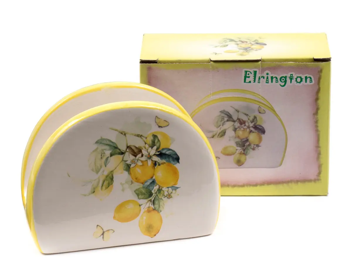 САЛФЕТНИЦА керамическая "Lime" 10 см  Elrington 100970