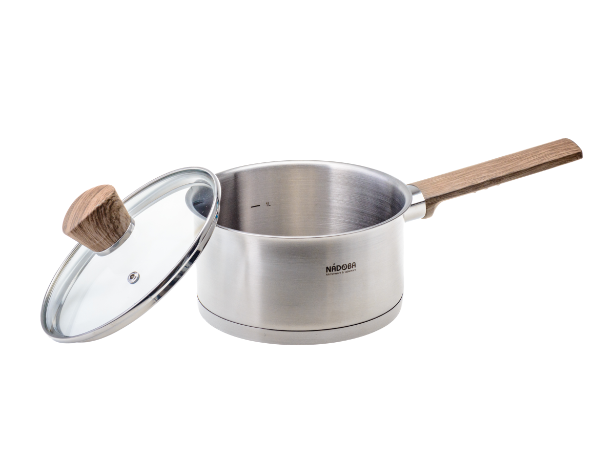 КОВШ со стеклянной крышкой, 16 см/1,7 л, NADOBA, серия LUDVA   109182
