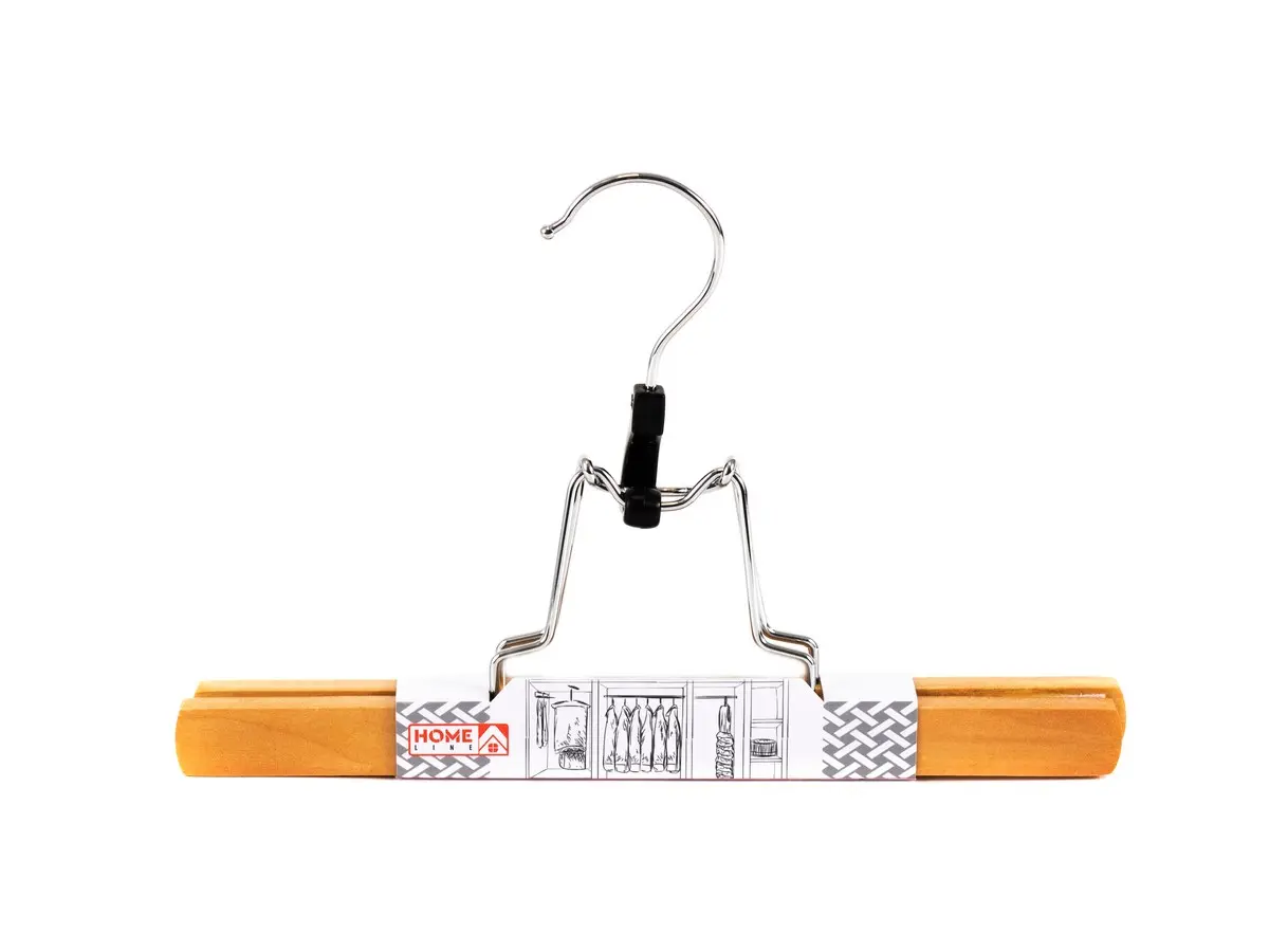 ВЕШАЛКА ДЛЯ БРЮК деревянная 25 см  Home Line 104087