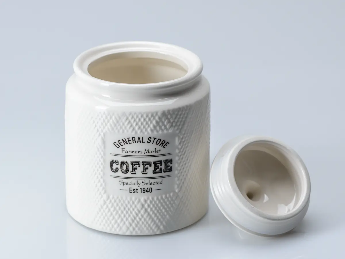 БАНКА ДЛЯ СЫПУЧИХ ПРОДУКТОВ керамическая "Coffee" 780 мл/11*15 см   108353