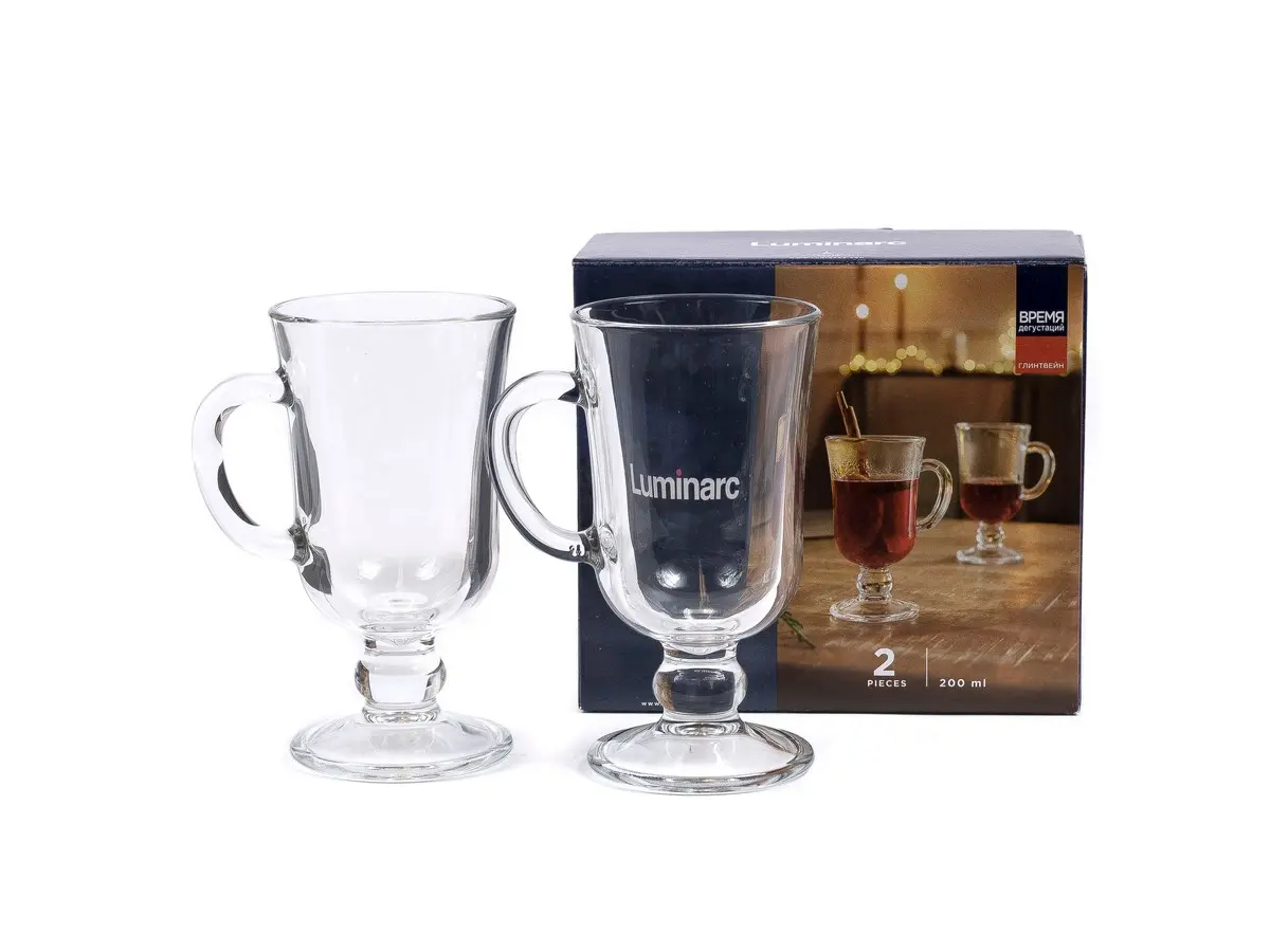 НАБОР КРУЖЕК стеклянных "Tasting time. Mulled Wine" 2 шт. 220 мл  Luminarc 96381