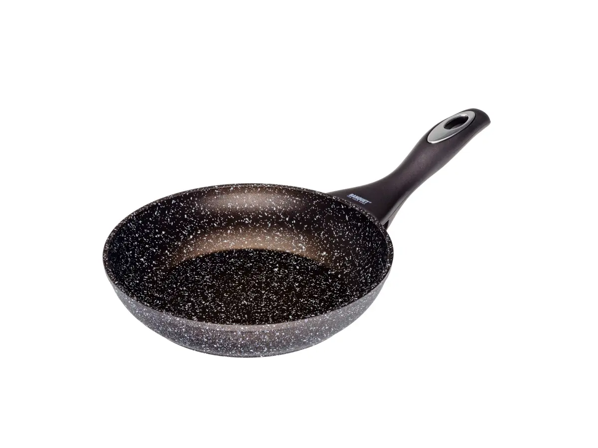 СКОВОРОДА алюминиевая антипригарная с гранитной крошкой "Premium Granite Dark Brown" 20 см   108268