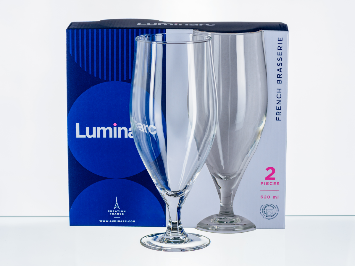 НАБОР БОКАЛОВ ДЛЯ ПИВА стеклянных "French brasserie" 2 шт. 620 мл  Luminarc 66766