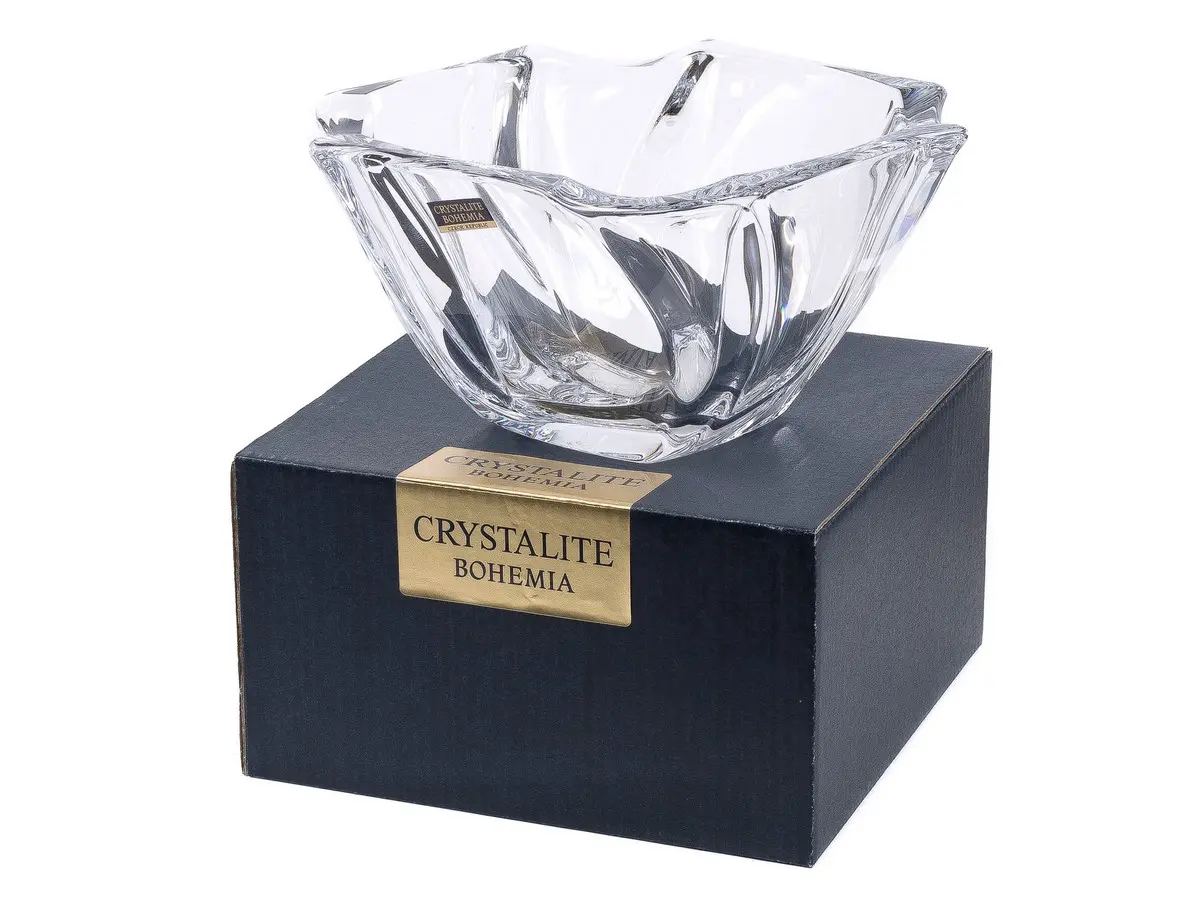 САЛАТНИК стеклянный "NEPTUNE" 19 см  Crystalite Bohemia 96058