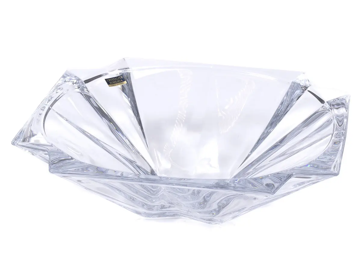 САЛАТНИК стеклянный "METROPOLITAN" 33*9 см  Crystalite Bohemia 88670