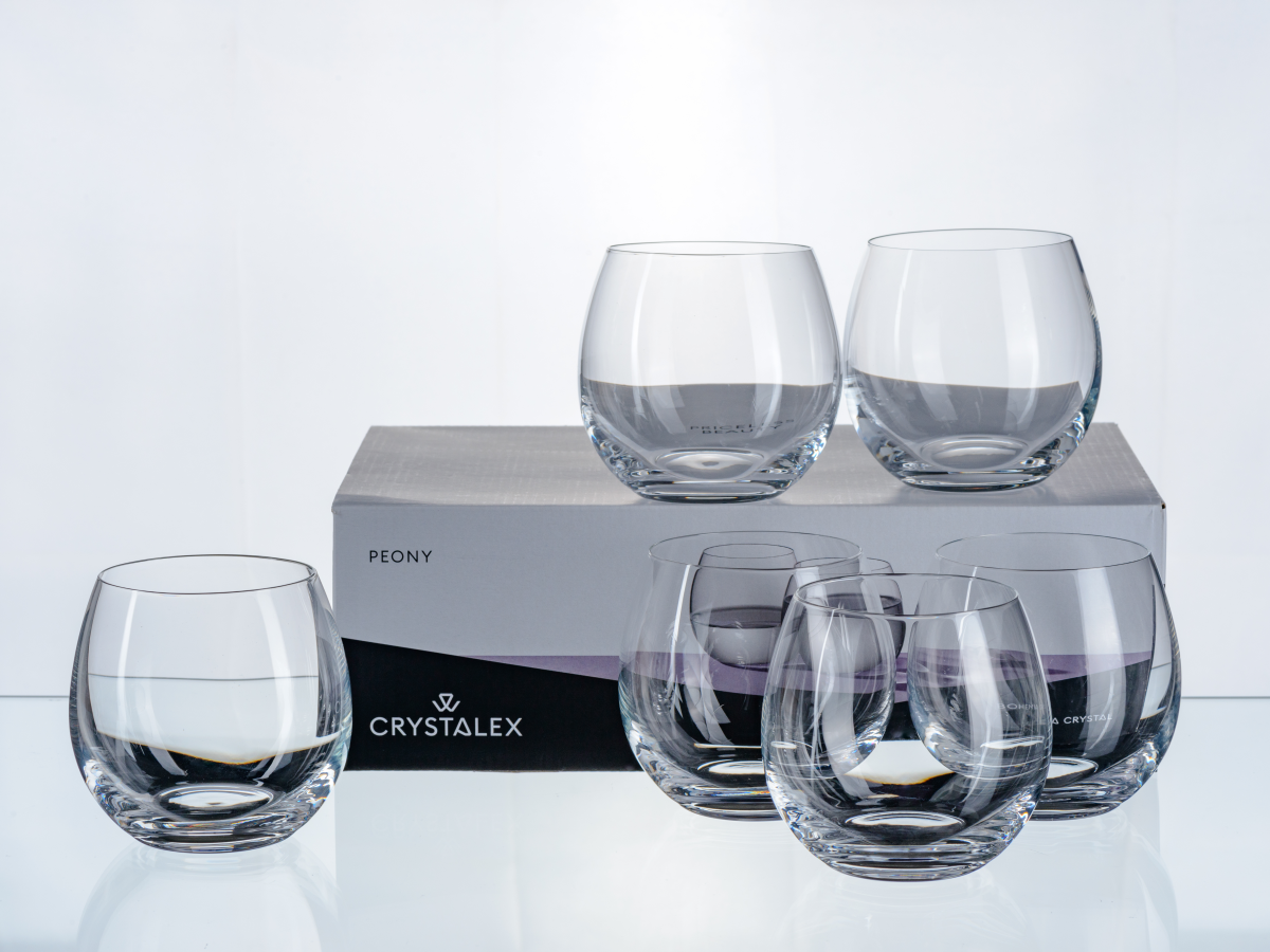НАБОР СТАКАНОВ стеклянных "Peony" 6 шт. 380 мл/9,5 см  Crystalex 108151