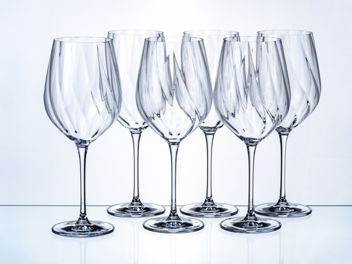 НАБОР БОКАЛОВ ДЛЯ ВИНА стеклянных "Uria Optic" 6 шт. 600 мл   109469