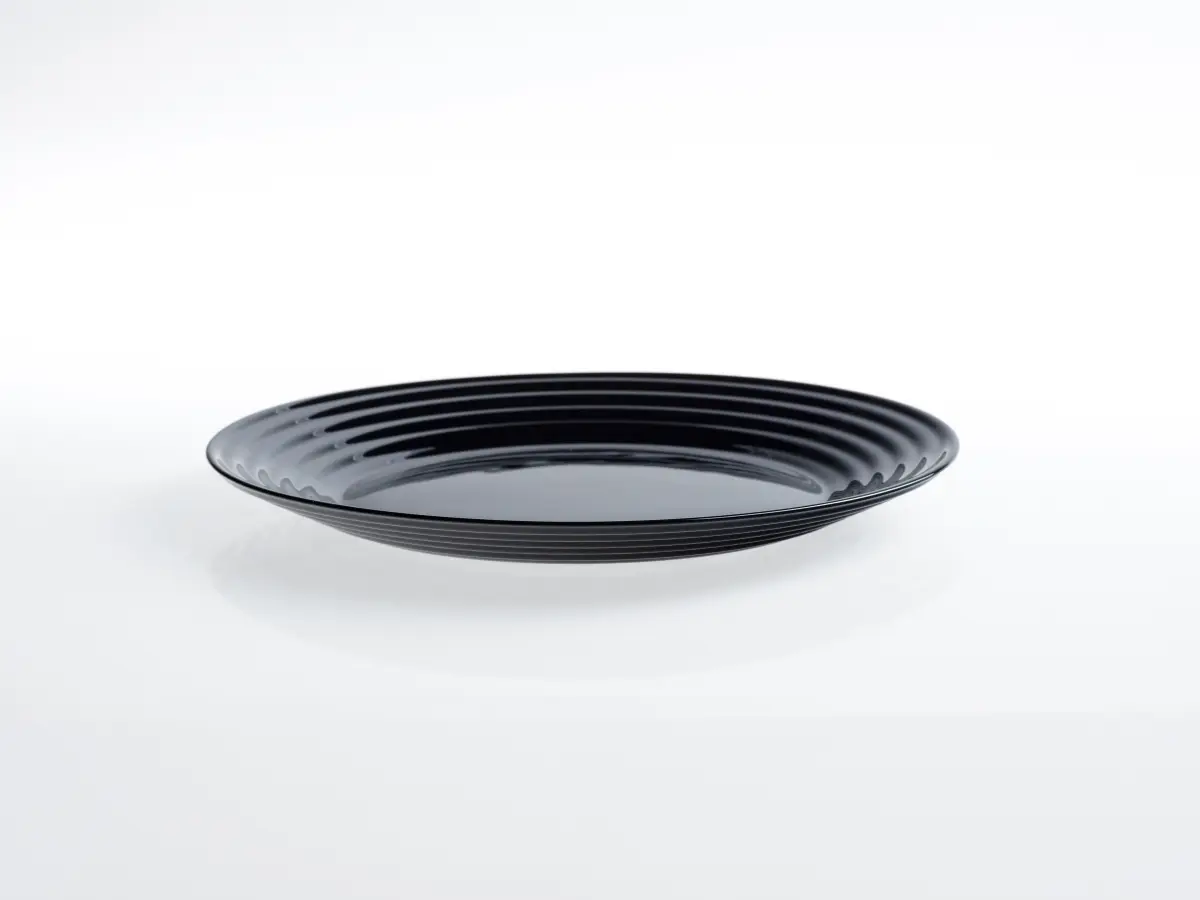ТАРЕЛКА ДЕСЕРТНАЯ стеклокерамическая "Harena Black" 19 см  Luminarc 78339