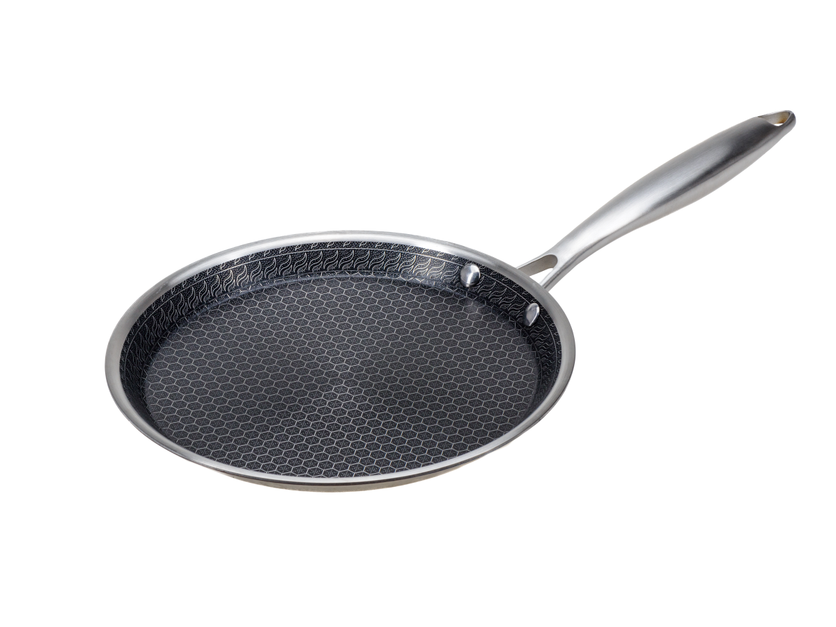 СКОВОРОДА ДЛЯ БЛИНОВ из нержавеющей стали с антипригарным покрытием "Onyx" 24*2 см   110210