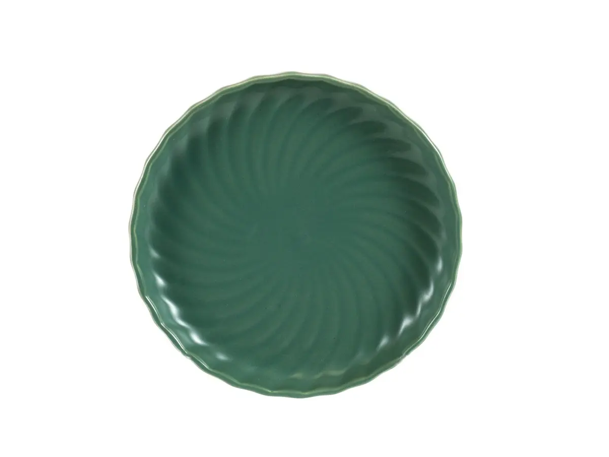 ТАРЕЛКА МЕЛКАЯ фарфоровая "Fresh Taste. Dark green" 21 см  Nouvelle 105176