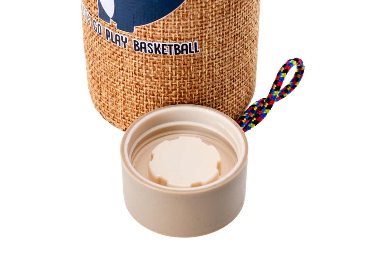 БУТЫЛКА стекло/пластмасса для питья "Дино" в текстильном чехле 400 мл/20 см   108464