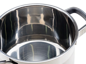 КАСТРЮЛЯ из нержавеющей стали 2,9  л/18*11,5 см со стеклянной крышкой   110214