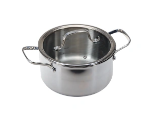 КАСТРЮЛЯ из нержавеющей стали 3,6 л/20 см со стеклянной крышкой   110228 