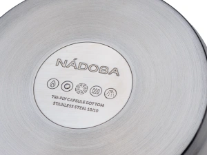 КОВШ со стеклянной крышкой, 16 см/1,6 л, NADOBA, серия VIKKI   109192