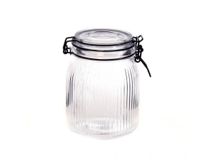 БАНКА ДЛЯ СЫПУЧИХ ПРОДУКТОВ стеклянная 900 мл/11,2*15,5 см с клипсой   103586 