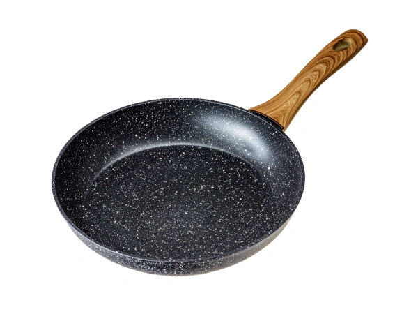 СКОВОРОДА алюминиевая с антипригарным мраморным покрытием "Black Granite" 26*4,5 см   110571 