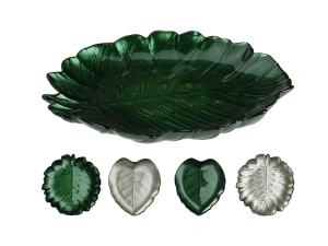 БЛЮДО СЕРВИРОВОЧНОЕ стеклянное 16*19*2 см   107782 