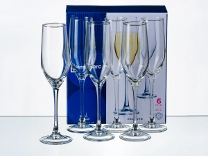 НАБОР БОКАЛОВ ДЛЯ ШАМПАНСКОГО стеклянных "Celeste" 6 шт. 160 мл  Luminarc 80904